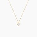 Histoire d'Or Collier Coeur Serti Clos Or Jaune Oxyde De Zirconium