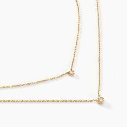 Histoire d'Or Collier Virguinia Or Jaune Oxyde De Zirconium