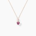 Histoire d'Or Collier Or Rose Clothilde Rhodolite