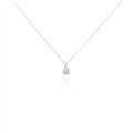 Histoire d'Or Collier Charlene Or Blanc Diamant Synthetique