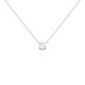 Histoire d'Or Collier Collection Aphrodite Or Blanc Diamant Synthetique