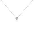 Histoire d'Or Collier Or Blanc Nawra Diamants Synth&eacute;tiques