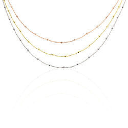 Histoire d'Or Collier Daralea Argent Tricolore