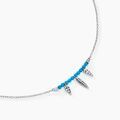 Colliers sur Grenoble : Histoire d'Or Collier Lottie Argent Blanc Turquoise