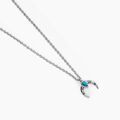 Colliers sur Grenoble : Histoire d'Or Collier Estrid Argent Blanc Turquoise