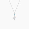 Histoire d'Or Collier Argent Blanc Angelika Pierres Synthetiques
