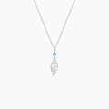 Histoire d'Or Collier Argent Blanc Angelika Pierres Synthetiques
