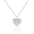 Colliers sur Grenoble : Histoire d'Or Collier Argent Blanc Patie