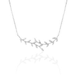 Histoire d'Or Collier Folia Argent Blanc