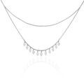 Colliers sur Grenoble : Histoire d'Or Collier Polyna Argent Blanc