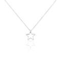 Histoire d'Or Collier Velma Argent Blanc