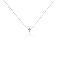 Histoire d'Or Collier Peyton Argent Blanc