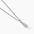 Histoire d'Or Collier Raven Argent Blanc