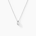Colliers sur Grenoble : Histoire d'Or Collier Curve Argent Blanc