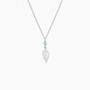 Histoire d'Or Collier Angelika Argent Blanc Pierre De Synthese