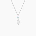 Histoire d'Or Collier Angelika Argent Blanc Pierre De Synthese