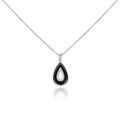 Histoire d'Or Collier Boyce Argent Blanc C&eacute;ramique Oxyde De Zirconium