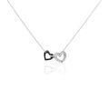 Histoire d'Or Collier Lineth Argent Blanc C&eacute;ramique Oxyde De Zirconium