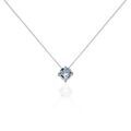 Histoire d'Or Collier Solitaire Argent Blanc Rio Santa Teresa Oxyde De Zirconium