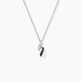 Colliers sur Grenoble : Histoire d'Or Collier Sylvie Argent Blanc Oxyde De Zirconium