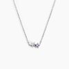 Histoire d'Or Collier Purple Bloom Argent Blanc Oxyde De Zirconium