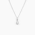 Histoire d'Or Collier Silvette Argent Blanc Oxyde De Zirconium