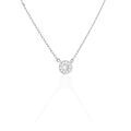 Colliers sur Grenoble : Histoire d'Or Collier Argent Blanc Auxana Oxyde De Zirconium