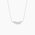 Colliers sur Grenoble : Histoire d'Or Collier Cesarine Argent Blanc Oxyde De Zirconium