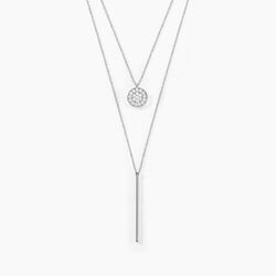Histoire d'Or Collier Manna Argent Blanc Oxyde De Zirconium