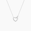 Colliers sur Grenoble : Histoire d'Or Collier Elanda Argent Blanc Oxyde De Zirconium