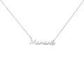 Colliers sur Grenoble : Histoire d'Or Collier Rera Argent Blanc Oxyde De Zirconium