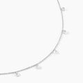 Histoire d'Or Collier Argent Collie Argent Blanc Oxyde