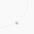 Histoire d'Or Collier Nylon Argent Blanc Oxyde