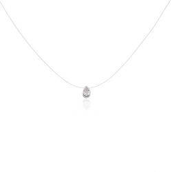 Histoire d'Or Collier Nylon Argent Blanc Oxyde