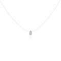 Histoire d'Or Collier Nylon Argent Blanc Oxyde