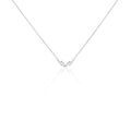 Histoire d'Or Collier Eclat D'Aurore Argent Blanc Oxyde De Zirconium
