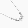 Histoire d'Or Collier Midnight Flower Argent Blanc Oxyde De Zirconium