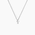 Colliers sur Grenoble : Histoire d'Or Collier Neruda Argent Blanc Oxyde De Zirconium
