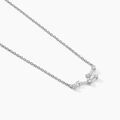 Colliers sur Grenoble : Histoire d'Or Collier Vega Argent Blanc Oxyde De Zirconium