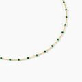 Histoire d'Or Collier Argent Jaune Polka
