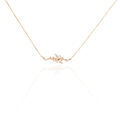 Histoire d'Or Collier Wendy Argent Rose Oxyde De Zirconium