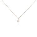 Histoire d'Or Collier Lorena Argent Rose Oxyde De Zirconium