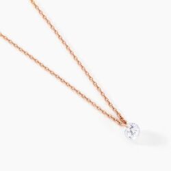 Histoire d'Or Collier Constantin Argent Rose Oxyde De Zirconium