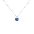 Histoire d'Or Collier Mani Argent Blanc Lapis Lazuli
