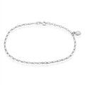 Chaine sur Grenoble : Histoire d'Or Cha&icirc;ne De Cheville Laurelyn Maille Alternee 1/1 Argent Blanc