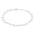 Chaine sur Grenoble : Histoire d'Or Cha&icirc;ne De Cheville Carolaine Argent Blanc Oxyde De Zirconium