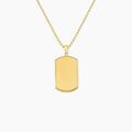 Histoire d'Or Collier Acier Dor&eacute; Lorant