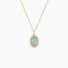 Histoire d'Or Collier Veina Plaqu&eacute; Or Jaune Aventurine