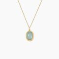 Histoire d'Or Collier Veina Plaqu&eacute; Or Jaune Aventurine