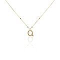 Histoire d'Or Collier Plaqu&eacute; Or Jaune Lettra